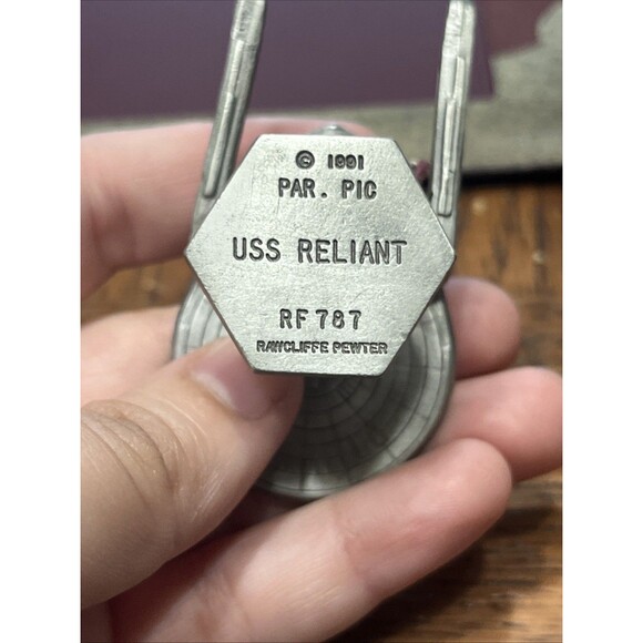 1991 Rawcliffe Pewter Star Trek USS Reliant RF 787 Spaceship Miniature - Picture 5 of 7